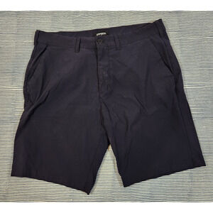 Express‎ Men $65 Size 34 Black 9" Inseam Athletic Active Casual Stretch Shorts